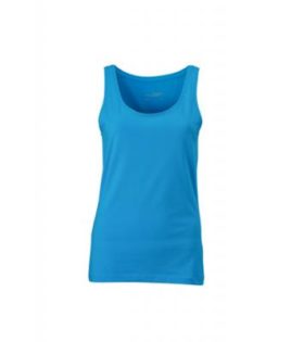 Ladies Elastic Top James & Nicholson - turquoise