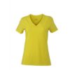 Ladies Stretch V T James & Nicholson - yellow