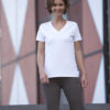 Ladies Stretch V T James & Nicholson - Shirt mit5% Elasthan