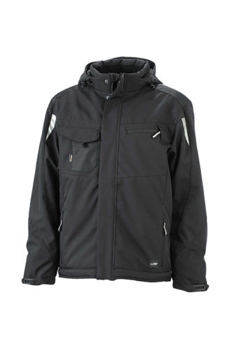 Craftsmen Softshell Jacket James & Nicholson - black/black