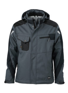 Craftsmen Softshell Jacket James & Nicholson - carbon/black