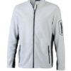 Mens Workwear Fleece Jacket James & Nicholson - white/carbon