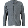 Mens Workwear Fleece Jacket James & Nicholson - carbon/black