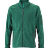 Mens Workwear Fleece Jacket James & Nicholson - dark green/black