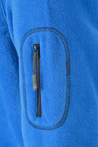 Mens Workwear Fleece Jacket James & Nicholson - seitlicheReißverschlussTasche