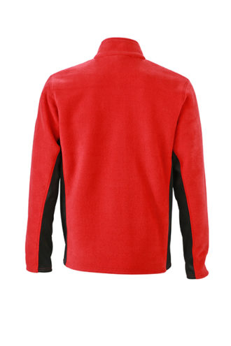 Mens Workwear Fleece Jacket James & Nicholson - Rückenansicht