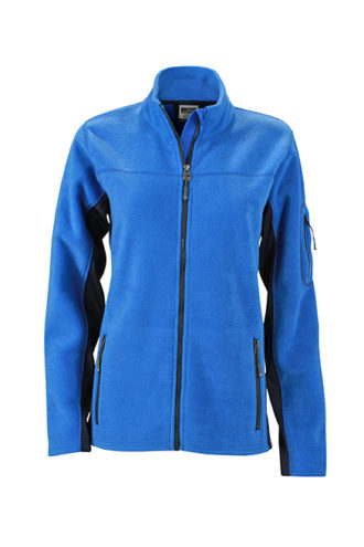 Ladies Workwear Fleece Jacket James & Nicholson - royal/navy