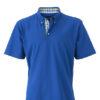 Mens Plain Polo James & Nicholson - royal/blue green white