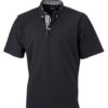 Mens Plain Polo James & Nicholson - black/black white