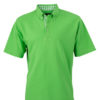 Mens Plain Polo James & Nicholson - lime greenlime green white