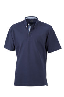 Mens Plain Polo James & Nicholson - navy/navy white