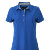 Ladies Plain Polo James & Nicholson - royal/blue green white