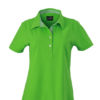 Ladies Plain Polo James & Nicholson - lime green/lime greenwhite