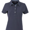 Ladies Plain Polo James & Nicholson - navy/light denim