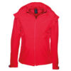 Hooded Softshell Men B&C - red