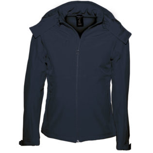 Hooded Softshell Men B&C - navy