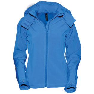 Ladies Hooded Softshell B&C - azur