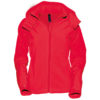 Ladies Hooded Softshell B&C - rot