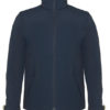 Kids Hooded Softshell B&C - navy