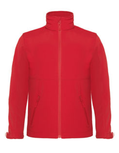 Kids Hooded Softshell B&C - rot