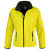 Bedruckbare Damen Soft Shell Jacke Result - yellow/black