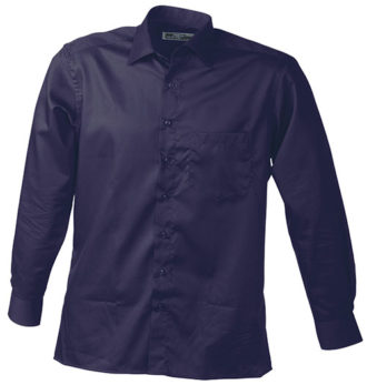 Werbeartikel Business Hemd Shirt longsleeved - aubergine