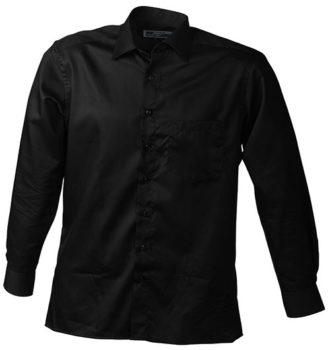 Werbeartikel Business Hemd Shirt longsleeved - black
