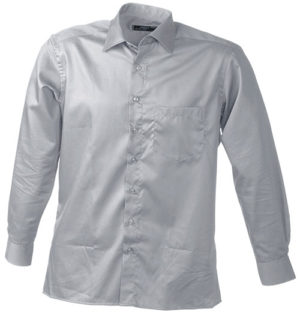 Werbeartikel Business Hemd Shirt longsleeved - lightgrey