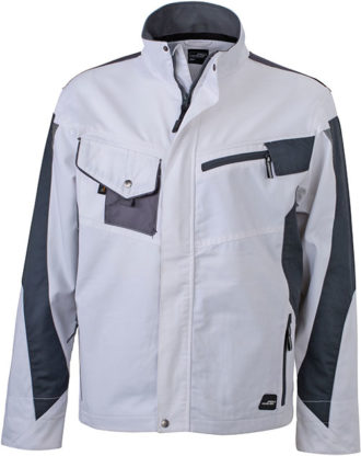 Werbemittel Workwear Jacke - white/carbon