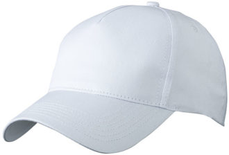 5 Panel Cap James & Nicholson - white