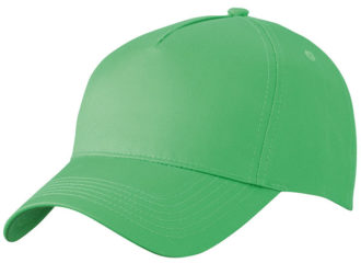 5 Panel Cap James & Nicholson - limegreen