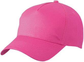 5 Panel Cap James & Nicholson - pink