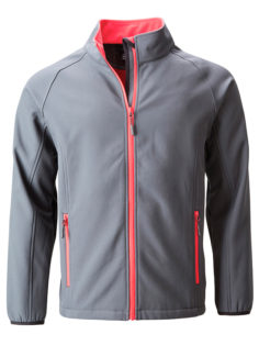 Men's Promo Softshell Jacket James & Nicholson - iron grey redd