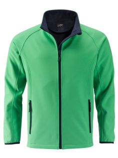 Men's Promo Softshell Jacket James & Nicholson - green navy