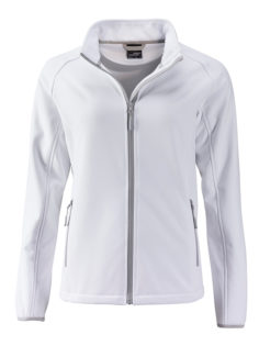 Ladies Promo Softshell Jacket James & Nicholson - white white