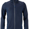 Men's Zip Off Softshell Jacket James & Nicholson - navy royal