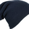 Knitted Long Beanie James & Nicholson - navy