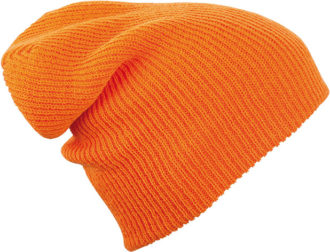 Knitted Long Beanie James & Nicholson - orange