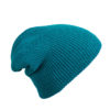 Knitted Long Beanie James & Nicholson - petrol