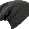 Knitted Long Beanie James & Nicholson - darkgrey melange