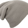 Knitted Long Beanie James & Nicholson - lightgrey melange