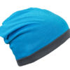 Heather Summer Beanie James & Nicholson - turquoisemelange darkgrey