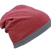 Heather Summer Beanie James & Nicholson - winemelange darkgrey