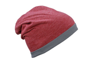 Heather Summer Beanie James & Nicholson - winemelange darkgrey