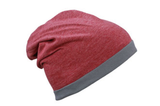 Heather Summer Beanie James & Nicholson - winemelange darkgrey