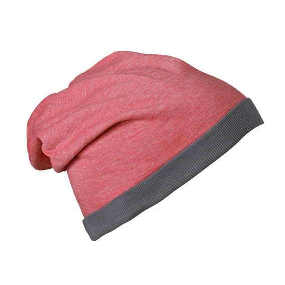 Heather Summer Beanie James & Nicholson - redmelange darkgrey Heather Summer Beanie James & Nicholson - redmelange darkgrey
