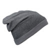 Heather Summer Beanie James & Nicholson - blackmelange darkgrey