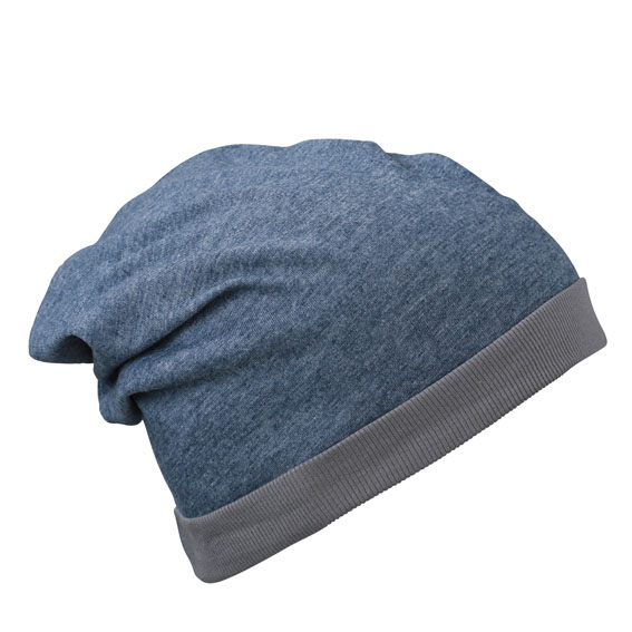 Heather Summer Beanie James & Nicholson - bluemelange darkgrey Heather Summer Beanie James & Nicholson - bluemelange darkgrey