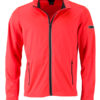 Men's Sports Softshell Jacket James & Nicholson - brightorange black