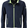 Men's Sports Softshell Jacket James & Nicholson - navy brightyellow